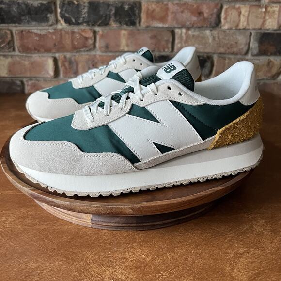 New Balance 237 Classic Running Shoes Sneakers Men's Size 10 Green Grey - Picture 11 of 16